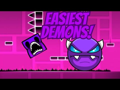 The Easiest Demons In Geometry Dash - YouTube