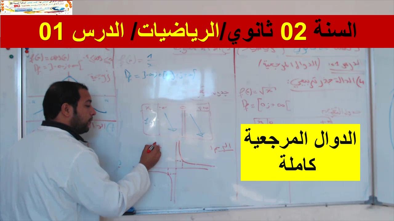 السنة 02 ثانوي الرياضيات الدرس 01 الدوال المرجعية كاملة شرح رائع