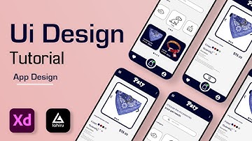 Adobe XD Tutorial | Pet Accessories Shop App UI Design | UIUX Design