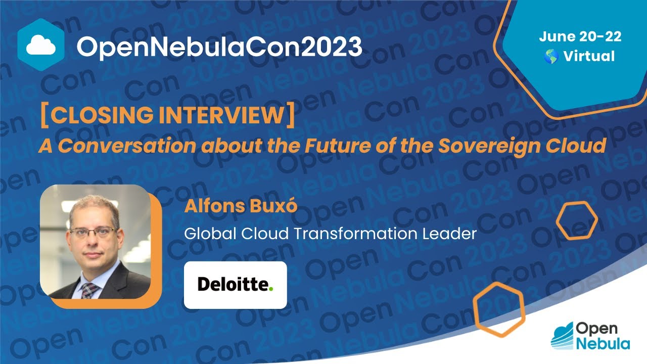 OpenNebulaCon2023 - A Conversation about the Future of the Sovereign Cloud