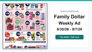 Family Dollar Weekly Ad (8/30/26 - 9/7/26) Top 10 Deals