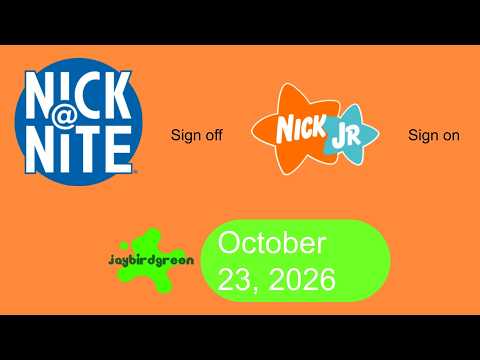 Nick@nite Sign Off Nick Jr. (Block) Sign On (October 23, 2026) - YouTube