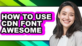 How to Use Cdn Font Awesome (only Way)