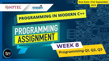 NPTEL Programming In Modern C++ Week8 Programming Assignment Solution | July 2023 | IIT Kharagpur