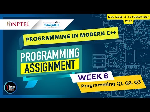 NPTEL Programming In Modern C++ Week8 Programming Assignment Solution | July 2023 | IIT Kharagpur