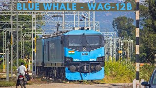 Most Powerful loco WAG-12B in action | First time in SWR Panto+Shunting+Sounds | Indian Railways