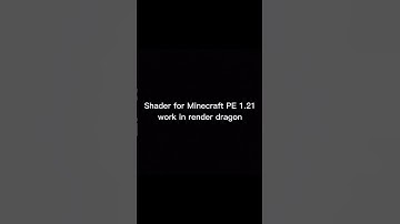 Shader for Minecraft PE 1.21 work in render dragon #minecraft  #shorts #gaming #shaders