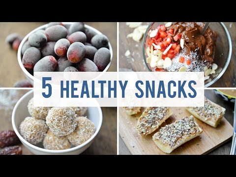 5 EASY + HEALTHY SNACKS | Satisfy Your Sweet Tooth