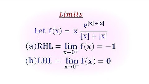 Limits involving greatest Integer Function and absolute value function. How to find RHL &LHL.