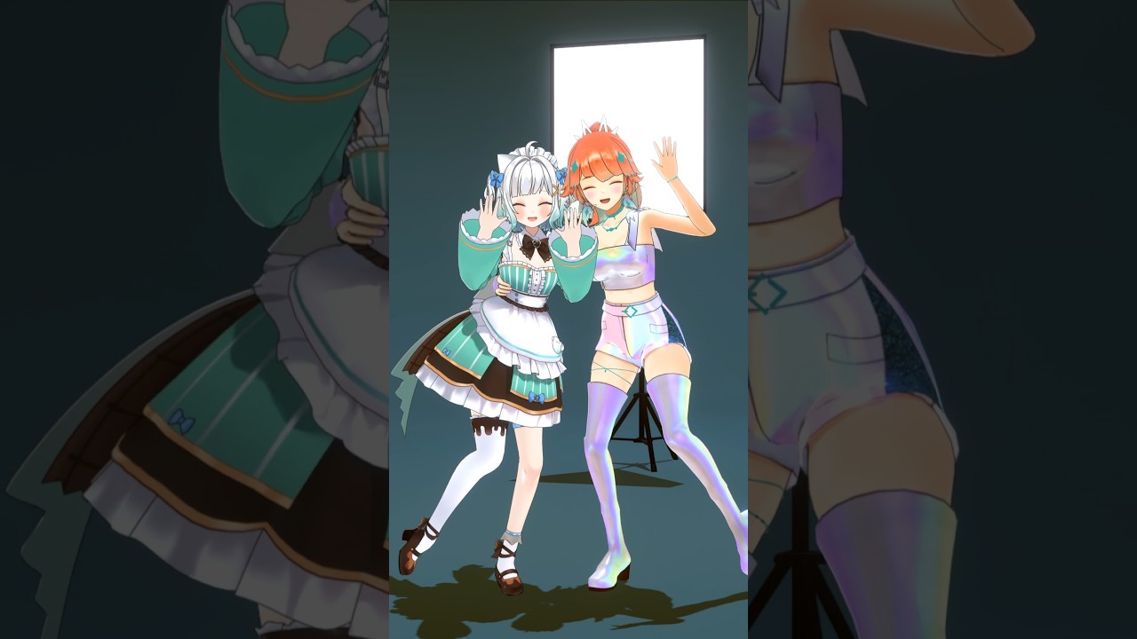 Dancing MIRAGE with @mintfantome 😲 #ghostchicken #mintori ##miragechallenge #shorts