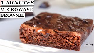 1 MINUTE Chocolate Brownie in MICROWAVE | Top Tasty Recipes