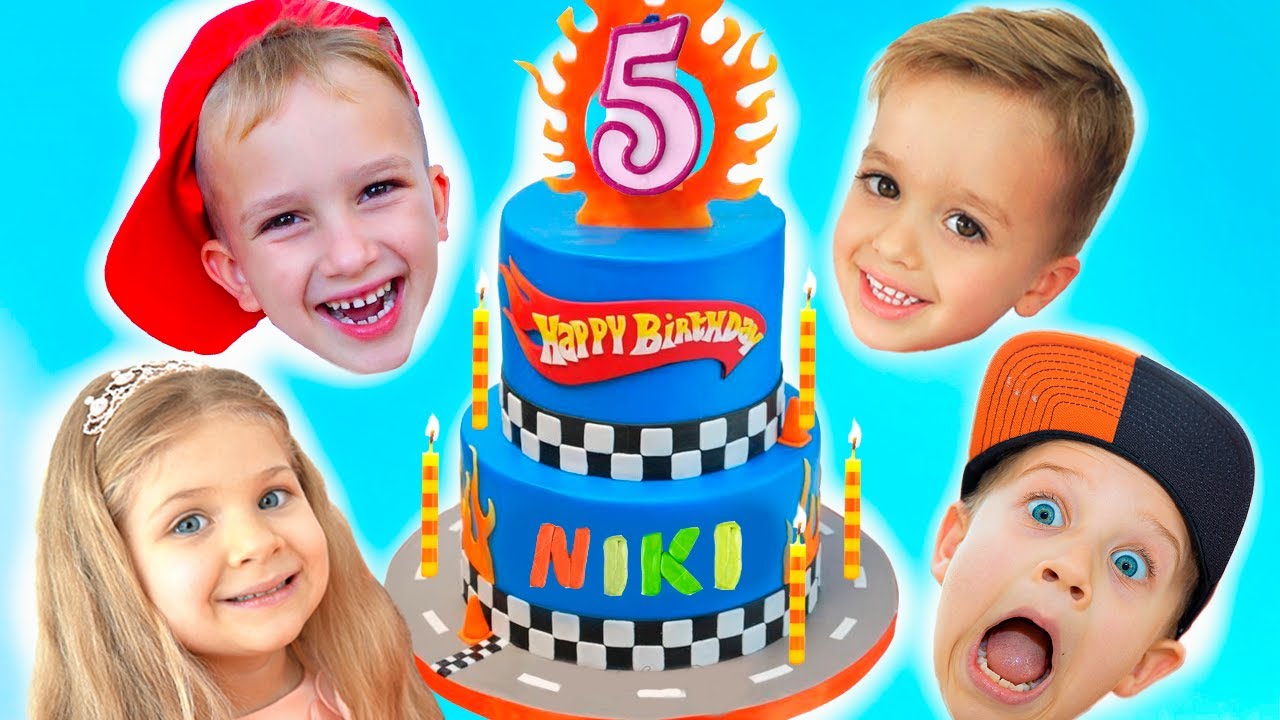 Happy Birthday Niki Kids Birthday party with Vlad Diana and Roma