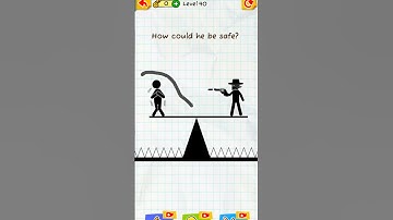 Mind game level 40 - draw 2 save (how could he be safe?) #shorts