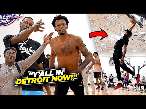 We Brought a SECRET WEAPON & INVADED Their City!! ECS vs DETROIT 5v5 Basketball!