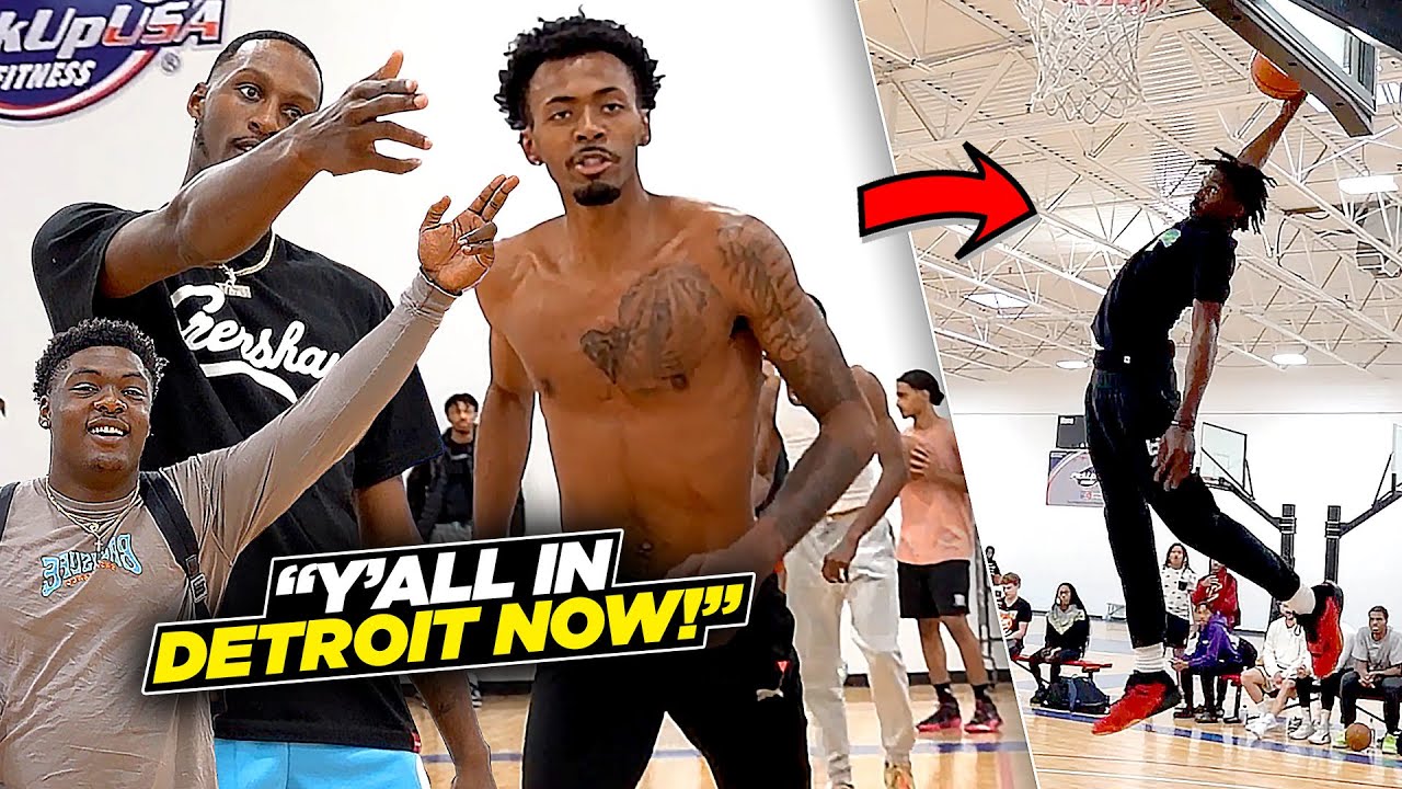 We Brought a SECRET WEAPON & INVADED Their City!! ECS vs DETROIT 5v5 Basketball!