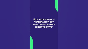 BlockChain_Data Privacy in Blockchain #5 #blockchain #ai #interview
