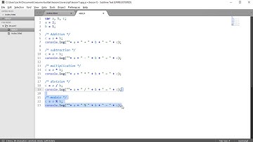 JavaScript Arithmetic Operators