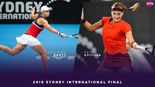 Ashleigh Barty vs. Petra Kvitova | 2019 Sydney International Final | WTA Highlights