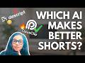 Descript vs Opus Clips — Which AI Makes Better YouTube Shorts?