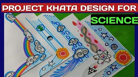 Border and corner design for students project khata.// Practical khata design.// Part..12. Tarun Art