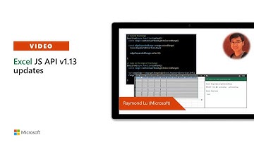 Excel JS API v1.13 updates