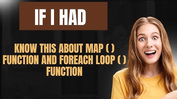 How to use map function and foreach loop