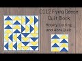 0112 Flying Geese Quilt Block | Quilting Tutorial | Rotary cutting | AccuQuilt | Block A Day