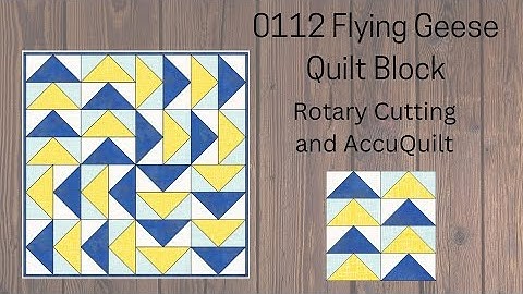 0112 Flying Geese Quilt Block | Quilting Tutorial | Rotary cutting | AccuQuilt | Block A Day