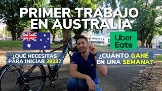 Este puede ser tu primer TRABAJO EN AUSTRALIA 2023  Uber Eats en BICICLETA Melbourne Australia 2023