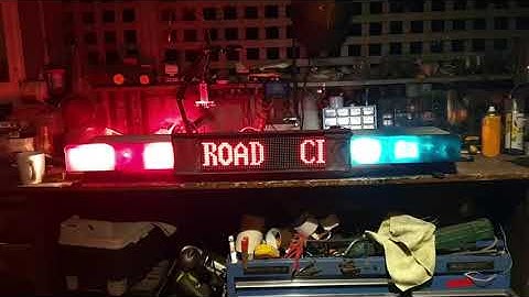 HAZARD 90 Series  Lightbar & Prototype LED Message Board