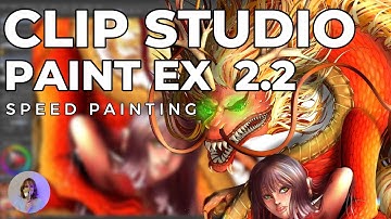🐲CLIP STUDIO PAINT 2024 - SPEED PAINTING - PART 2 🐉 (SUB ENG/ITA)