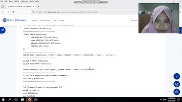 Membuat database sederhana menggunakan XAMPP sesuai perintah CRUD