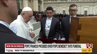 Pope Francis presides over Pope Benedict XVI's funeral