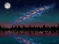 Starry sky  milky way galaxy  digital speed painting  photoshop