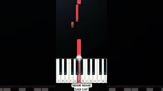 Miaw Miaw Miaw Sad Cat (EASY PIANO TUTORIAL)