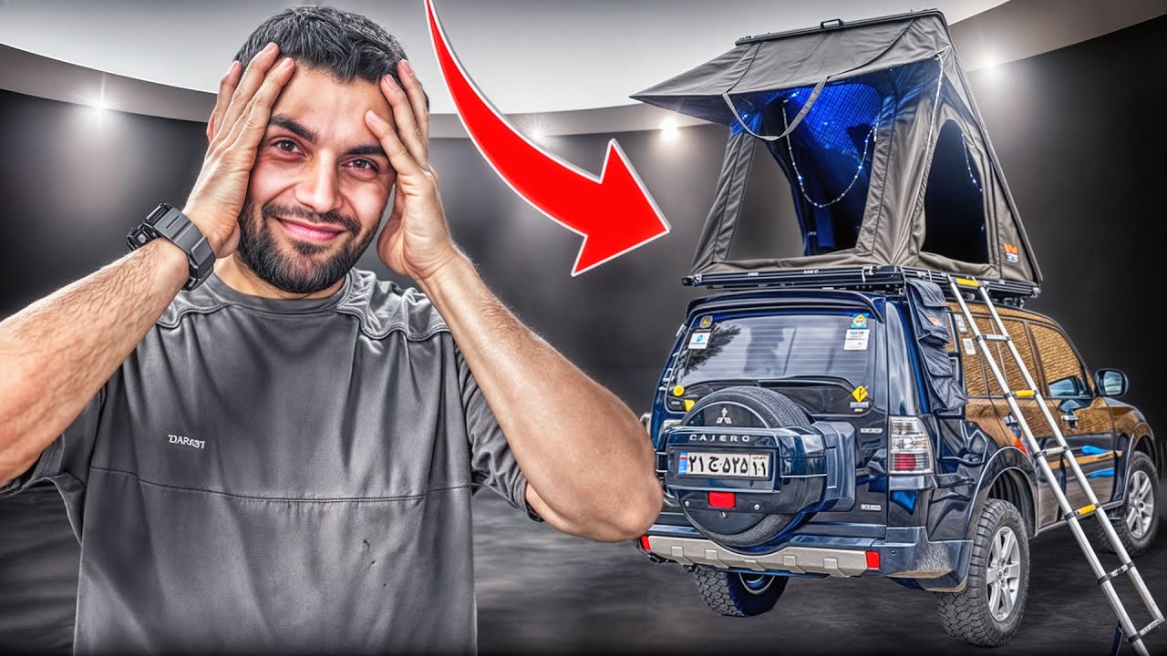Installing the Tent Was Easy, Until We Met the Mitsubishi Pajero BK Roof Rails 😵