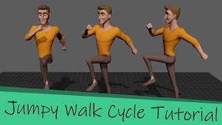 Jumpy Walk Cycle Animation Tutorial