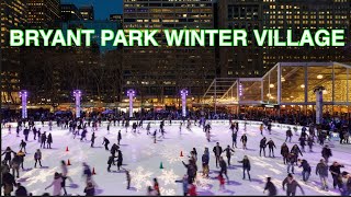 BRYANT PARK HOLIDAY VILLAGE | CHRISTMAS IN NYC VLOGMAS DAY 7