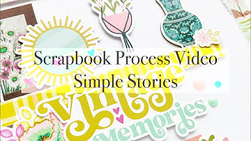 Scrapbook Process Video #291 - Vintage Memories | Simple Stories *Flea Market Collection*