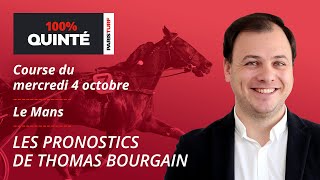 100% Quinté – Pronostics du Mercredi 4 octobre : Grand Prix Anjou-Maine sur l’hippodrome du Mans