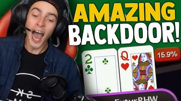 15% BACKDOOR STRAIGHT REKT - TWITCH POKER MOMENTS