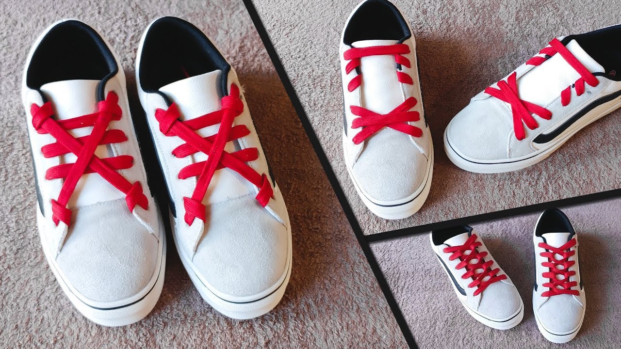 Shoes Lace styles, 3 creative ways to tie shoelaces