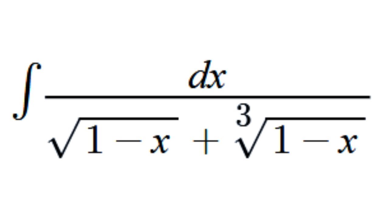 Integral De Dx sqrt 1 x sqrt 3 1 x YouTube integral-de-dx-sqrt-1-x-sqrt-3-1-x-youtube