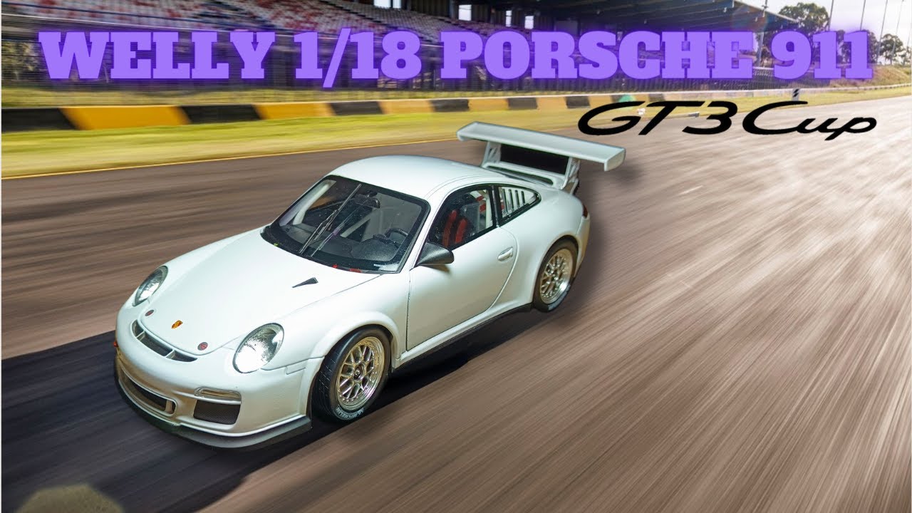 Review Unboxing Welly 1/18 Porsche 911 GT3 CUP White Color With BBS ...