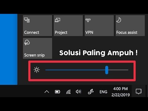 Brightness Tidak Berfungsi di Windows 10 ? Pakai Cara Ini !!