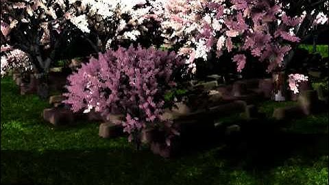 Cherry Garden Animation Test 2 in Maya by Elvis Ngeow