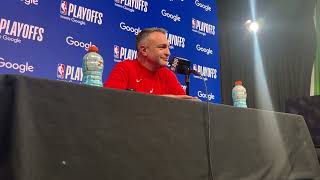 Darko Rajaković says Immanuel Quickley will miss Game 1 of the NBA playoffs vs Cleveland