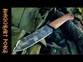 Camp Knife Forged from a Leaf-Spring (High Speed Build); Backyard Blacksmithing