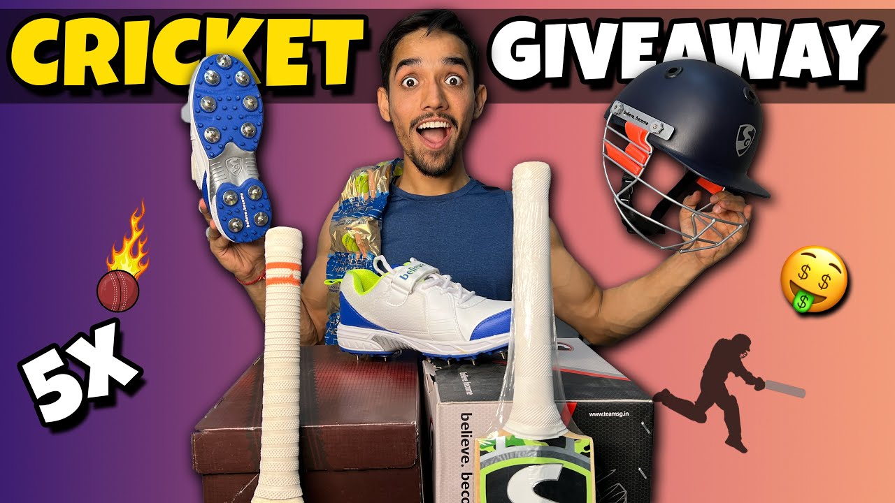 CRICKET CARDIO 500K SPECIAL GIVEAWAY😍 Cricket BATS, Cricket SHOES