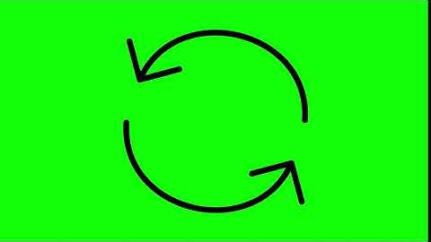 Animated Reload Icon on Green Screen With Pop-up Sound